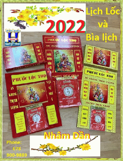 +  A- Lịch Lốc 2022 (Có 2 side Lớn ,Nhỏ)